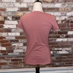 District Rose S'il Vous Plait Short Sleeve Dusty Rose Shirt Size XS Pink Photo 3