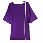 Talbots Sweater Dress Women XL Purple Merino Wool Blend Smart Casual Modern Luxe Photo 7