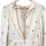 Vintage 70s Melissa Lane Cream Floral Dress Size 10 Photo 10