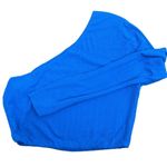 superdown Revolve Karol Ribbed Crop Top One-Sleeve Top Cobalt Blue Photo 2