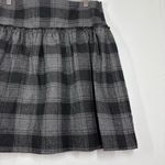 AQUA Vintage USA  Plaid Skirt Academia Punk Goth Pin Up Retro Black Gray Mini M Photo 1