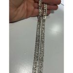 Premier Designs  Retired Rare Vintage Silver Tone Shiny Singed Link Necklace Gift Photo 8
