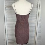 Windsor  Glitter Girl Bodycon Slip Dress Mauve/Black Sparkle-Large Photo 3