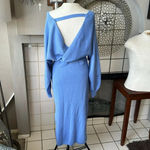 None sweater style dress universally flattering size medium purple open back Photo 3