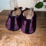 Lily Morgan Womens 9M Purple Velvet Ballet Flats Bow Detail Casual Workwear Chic Size 9 Photo 5