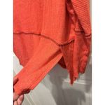 Free People We The Free Orange Londontown Off Shoulder Long Sleeve Oversized Top M Photo 4
