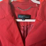Ellen Tracy Red  Trench Coat with Belt and Pockets Photo 1