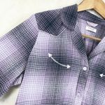 Wrangler  Womens Flannel Nightshirt M‎ Western Sleep Retro Rodeo Coastal Cowgirl Photo 4