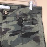 ZARA Women’s Camouflage Military Inspired Distressed Raw Hem Ankle Denim Jeans Photo 4