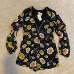 Forever 21 Floral Long Sleeve Romper Photo 0