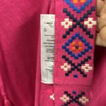 Tommy Bahama  Pink Embroidered Linen Blend Tassel Tie Cap Sleeve Coverup Size XL Photo 11