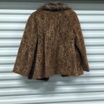 Vintage Itemhouse, Inc Womens Faux Fur Coat Brown Medium Brown Luxury Old Money Photo 2