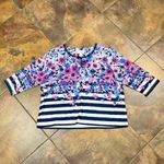 Alfred Dunner  Picture Perfect Somen's Flowers and Stripes Knit Top 2X Photo 5