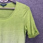 Ralph Lauren Lauren  Womens Linen Shirt Size XL Ombre Summer Sea Island‎ Travel Photo 2