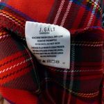 Brandy Melville John Galt  Skirt One Size Red Emerson Plaid Wrap Buckle Academia Photo 11