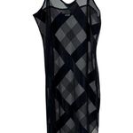 Black sheer silky asymmetrical M nightgown chemise sexy pajamas slinky vintage Size M Photo 0