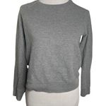 Topshop Ribbed Lightweight Sweatshirt Gray Size 8 Photo 0