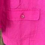 Christopher & Banks Christopher &‎ Banks Hot Pink Linen Blazer Professional Office Women’s small Photo 2