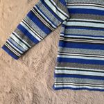 Talbots T by  Striped Cotton Top Nautical Casual Long Sleeve Blue Black 1X‎ Photo 10