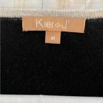 KIER + J Black Cashmere Sweatshirt with White Star Size M Photo 2
