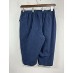 Karen Scott Womans Pull On Capri Pants 2X Blue Elastic Waist Excellent Photo 1
