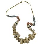 Anthropologie  Resin Beaded Statement Necklace Multicolor Photo 4