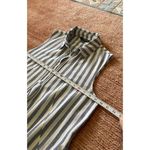 Sharagano Blue White Striped Sleeveless Tunic Top Dress Pockets Women’s M Photo 3