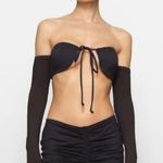 SKIMS  NWT Long Sleeve Strapless Bikini Top in Onyx Photo 0