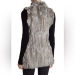 Love Token  Luxuries Genuine Dyed Rabbit Fur Vest Natural Gray. Photo 1