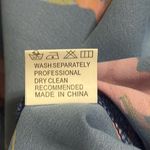 Royal blue size large Floral Halter Dress in Blue and Pink not lined no pockets Photo 9