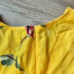 Socialite  Yellow Floral Front Tie Romper with Pockets Size M NWT Photo 8
