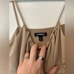 EXPRESS  Beige Champagne Tan Camisole Top Crop Blouse Cami Photo 3