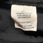 FT Black Satin Camisole Ivory Lace Trim Adjustable Spaghetti Strap Large Top Photo 9