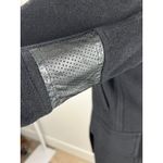 DDCLAB Black Wool Blend Coat Leather Accents Made in Italy Size Small (est) Photo 5