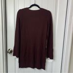Free People tunic criss cross red burgundy sweater XS Photo 2