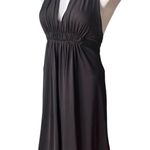 BCBGMAXAZRIA Black Halter Dress with Silk Tie Ribbon, Sz XS Photo 2