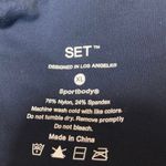 Set Active  Women's Blue Skinny Leg High Waist Fitness Workout Leggings Pants XL Photo 3