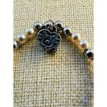 Valerie Parr Hill Faux Pale Pink Silver Tone Beaded Prayer Box Stretch Bracelet Photo 6