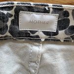 Mother Dazzler Jeans Gray Leopard‎ Print Mid Rise Ankle Straight Womens Sz 27 White Photo 3