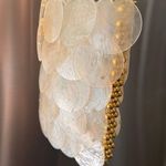 NEW Mother Of Pearl Mini Bag With Gold Beads White Photo 3