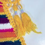 Striped Crochet Halter Crop Top‎ Size M NWT Yellow Size M Photo 5