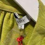 NWT Voy Green Puff Sleeve Top Size S Photo 2