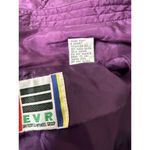 Vintage 100% Silk EVR Tracksuit Purple Size S Photo 6