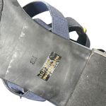 Marc Fisher Gladiator Sandals Womens 8 Blue Gold Studded Ankle Strap Zipper Back Photo 11