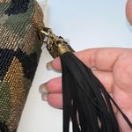 Moyna Fully Beaded Satin Back‎ Camouflage Skull Crossbody Gold Photo 3