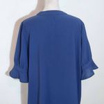 Blue Short Sleeve Shift Dress Size XL Blue Wedding Guest Dress Photo 6