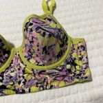 Cacique Colorful Yellow Purple Pink 38B Bra Lightly Lined Demi Longline Photo 11
