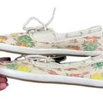 Sanuk  Women's Hawaiian Multicolor Summer Lace Up Slip On Boat Shoes Size 6 Photo 3