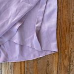 The Clothing Company pink mauve pastel purple cowl neck wrap bow formal mini dress Photo 5