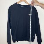 Vans  Woman's Black "V" Floral BFF "Off The Wall" Pullover Sweatshirt Size large Photo 3